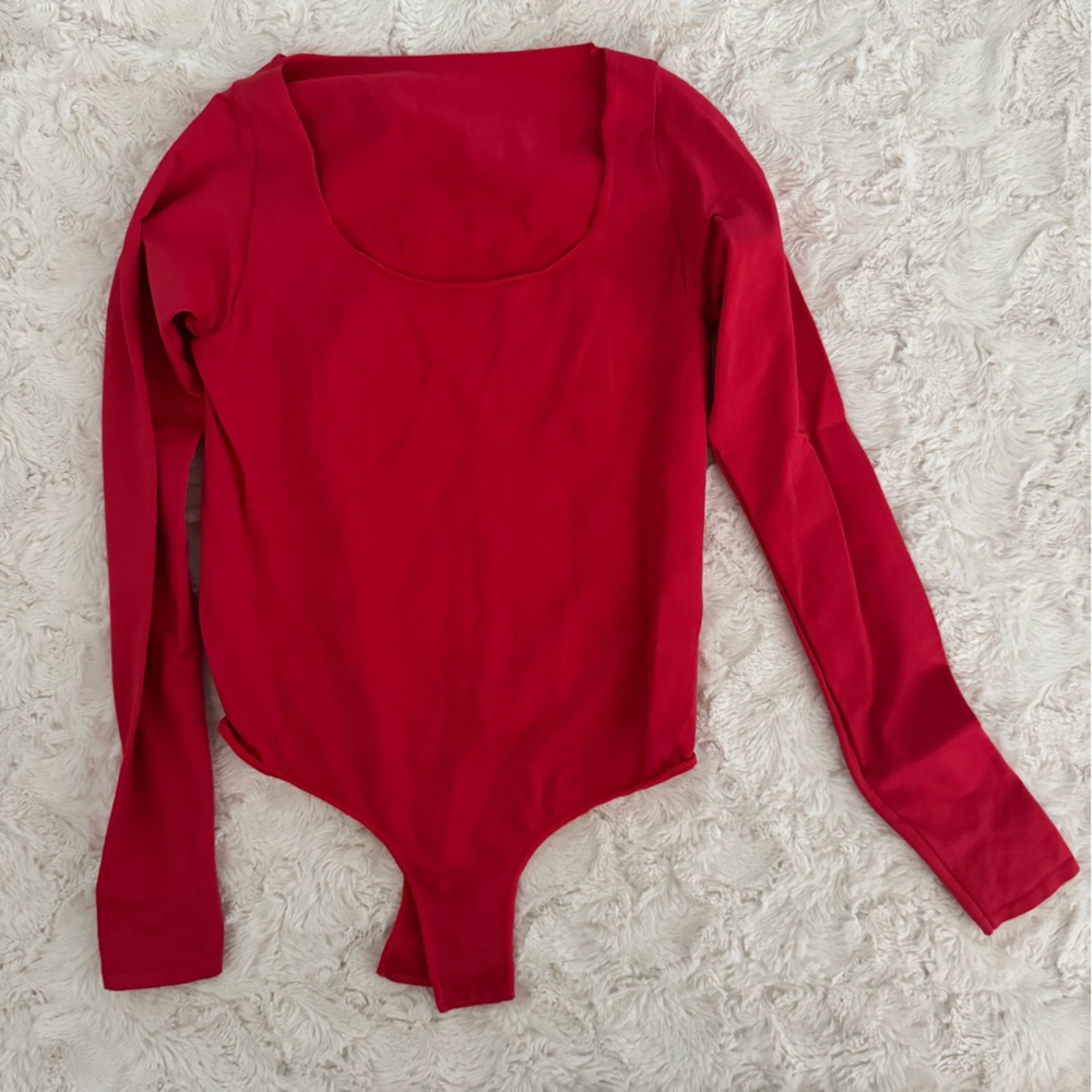 Skims Elegant Red Women's Bodysuit